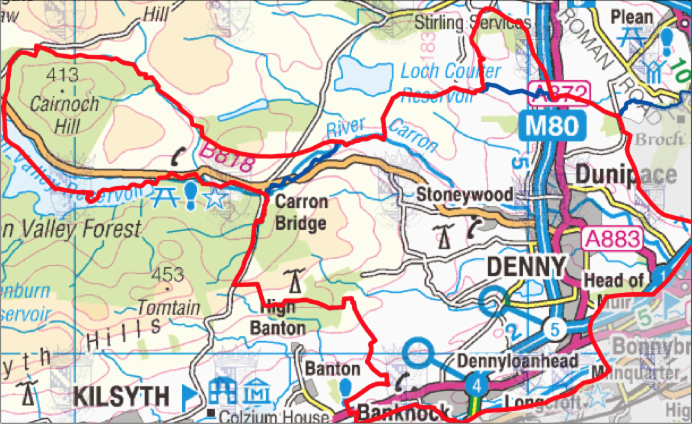 catchment map